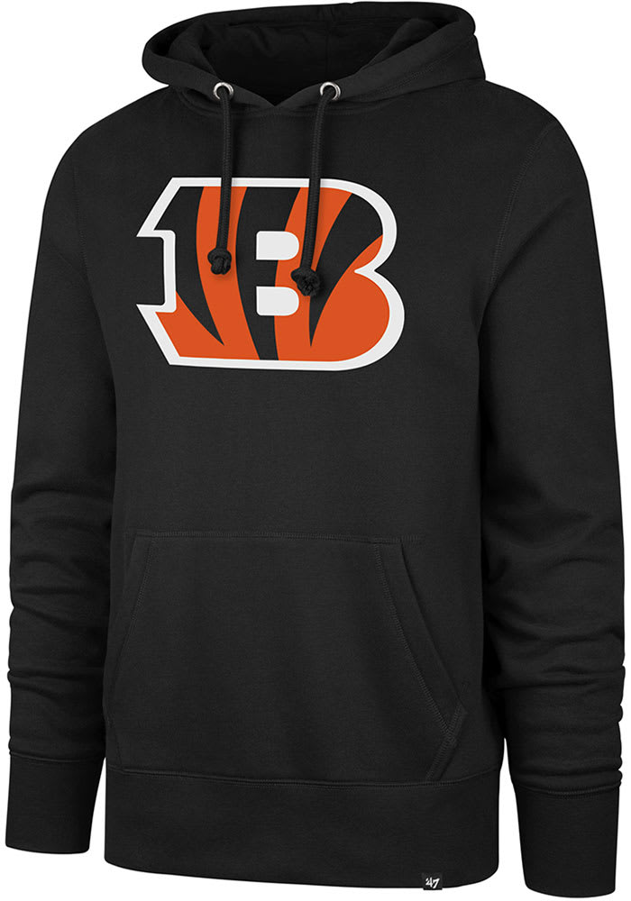 47 Cincinnati Bengals Mens BLACK Logo REGIONAL HEADLINE Hoodie