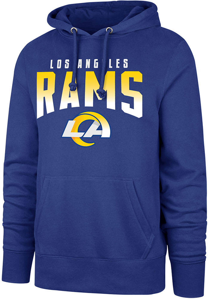 47 Los Angeles Rams Mens Blue REGIONAL HEADLINE Long Sleeve Hoodie