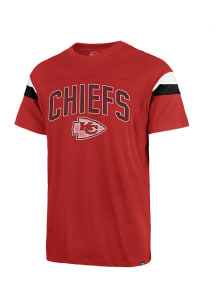 47 Kansas City Chiefs Red Coverall Bleecker Short Sleeve Fashion T Shirt