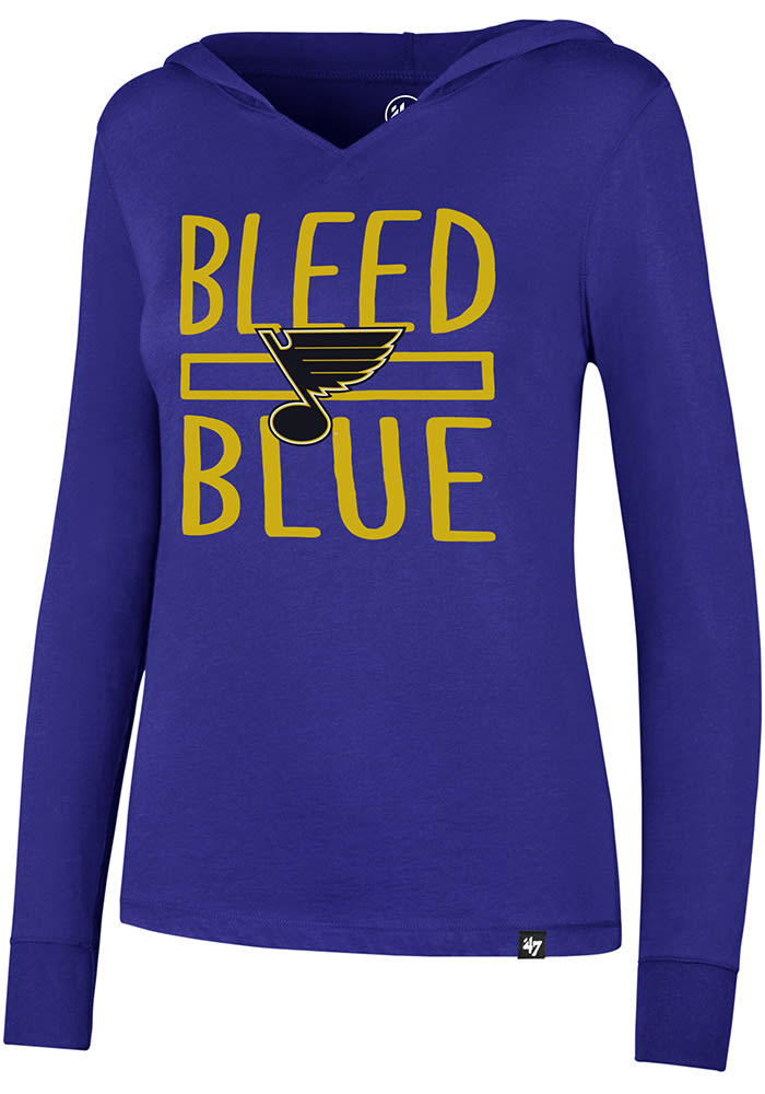 47 St Louis Blues Womens Blue Crosstown Hooded Sweatshirt