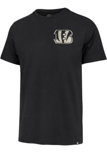 47 Cincinnati Bengals Black Back Play Franklin Short Sleeve Fashion T Shirt