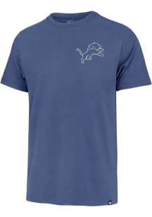 47 Detroit Lions Blue Back Play Franklin Short Sleeve Fashion T Shirt