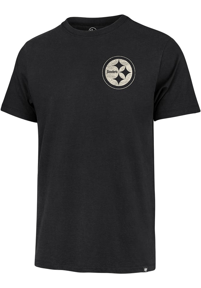 47 Pittsburgh Steelers Black Logo Match Short Sleeve Fashion T