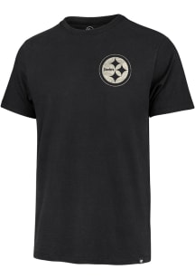 47 Pittsburgh Steelers Black Back Play Franklin Short Sleeve Fashion T Shirt