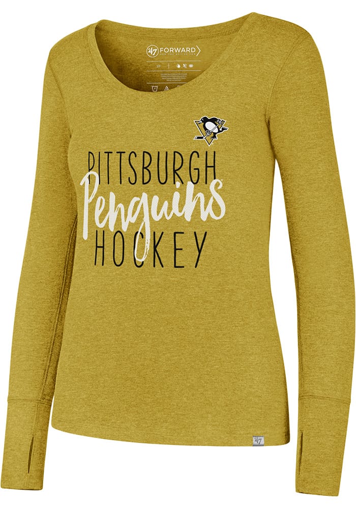 47 Pittsburgh Penguins Womens Gold Forward Athleisure Tee