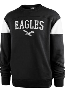 47 Philadelphia Eagles Mens Black Groundbreak Onset Long Sleeve Fashion Sweatshirt