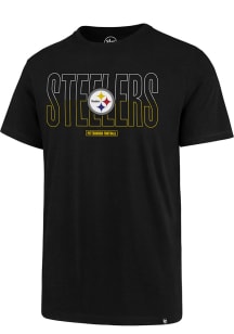 47 Pittsburgh Steelers Black Super Rival Short Sleeve T Shirt