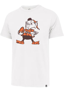 47 Cleveland Browns White Imprint Franklin Short Sleeve Fashion T Shirt
