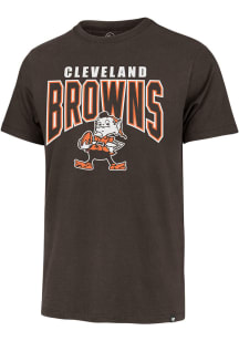 47 Cleveland Browns Brown Restart Franklin Short Sleeve Fashion T Shirt