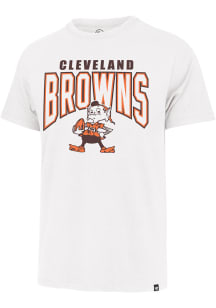 47 Cleveland Browns White Restart Franklin Short Sleeve Fashion T Shirt