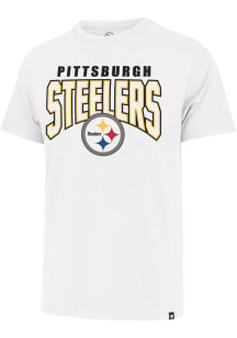 47 Pittsburgh Steelers White Restart Franklin Short Sleeve Fashion T Shirt