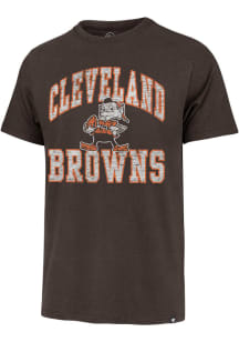 47 Cleveland Browns Brown Play Action Franklin Short Sleeve Fashion T Shirt