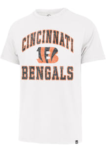 47 Cincinnati Bengals White Play Action Franklin Short Sleeve Fashion T Shirt