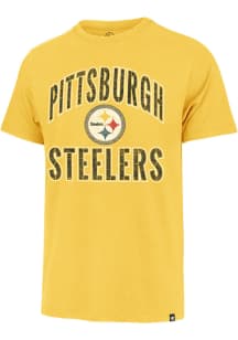 47 Pittsburgh Steelers Gold Play Action Franklin Short Sleeve Fashion T Shirt
