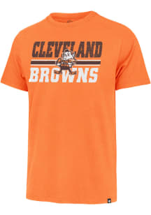 47 Cleveland Browns Orange Run Thru Franklin Short Sleeve Fashion T Shirt