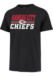 47 Kansas City Chiefs Black Run Thru Franklin Short Sleeve Fashion T Shirt