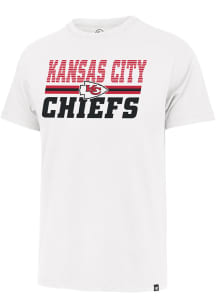 47 Kansas City Chiefs White Run Thru Franklin Short Sleeve Fashion T Shirt
