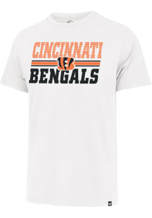 47 Cincinnati Bengals White Run Thru Franklin Short Sleeve Fashion T Shirt