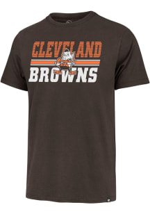 47 Cleveland Browns Brown Run Thru Franklin Short Sleeve Fashion T Shirt