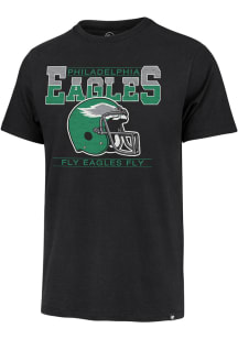 47 Philadelphia Eagles Black Time Lock Franklin Short Sleeve Fashion T Shirt