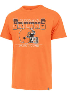 47 Cleveland Browns Orange Time Lock Franklin Short Sleeve Fashion T Shirt