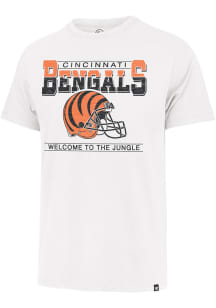 47 Cincinnati Bengals White Time Lock Franklin Short Sleeve Fashion T Shirt