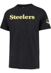 47 Pittsburgh Steelers Black Franklin Fieldhouse Short Sleeve Fashion T Shirt