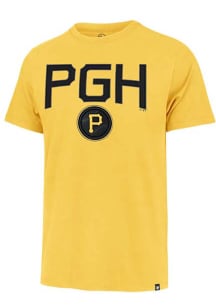 47 Pittsburgh Pirates Gold City Connect Pregame Short Sleeve Fashion T Shirt
