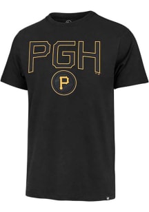 47 Pittsburgh Pirates Black City Connect Pregame Short Sleeve Fashion T Shirt