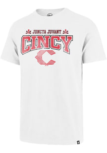 47 Cincinnati Reds White City Connect Arch Scrum Short Sleeve Fashion T Shirt