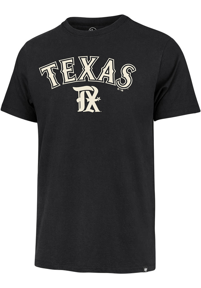 47 Texas Rangers BLACK City Connect Pregame Short Sleeve Fashion T Shirt