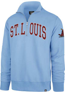 47 St Louis Cardinals Mens Light Blue Striker Long Sleeve 1/4 Zip Fashion Pullover