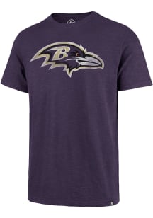 47 Baltimore Ravens Purple SCRUM Short Sleeve Fashion T Shirt