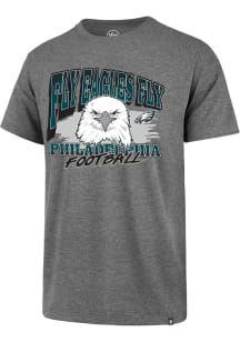 47 Philadelphia Eagles Grey Super Rival Short Sleeve T Shirt