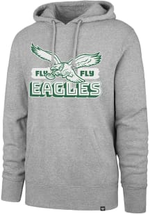 47 Philadelphia Eagles Mens Grey Regional Headline Long Sleeve Hoodie