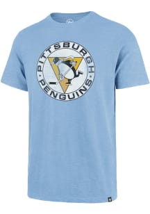 47 Pittsburgh Penguins Light Blue Grit Vintage Scrum Short Sleeve Fashion T Shirt