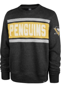 47 Pittsburgh Penguins Mens Black Bypass Tribeca Long Sleeve Fashion Sweatshirt