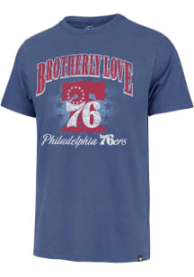 47 Philadelphia 76ers Blue Regional Franklin Short Sleeve Fashion T Shirt