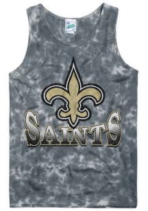 47 New Orleans Saints Mens Charcoal Tubular Short Sleeve Tank Top