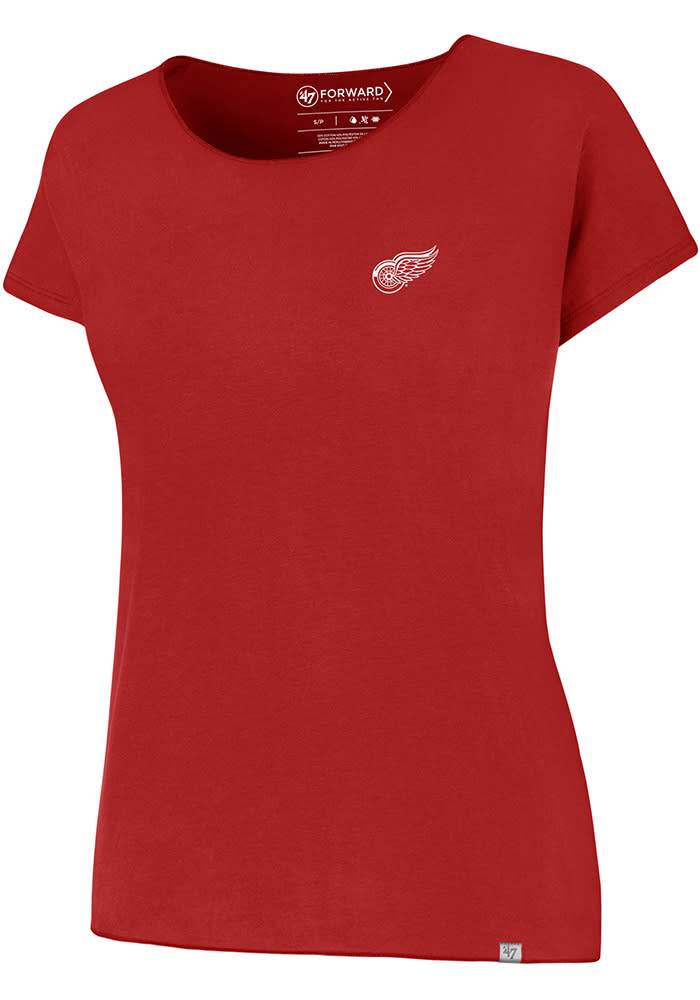 47 Detroit Red Wings Womens Red Lumi SS Athleisure Tee