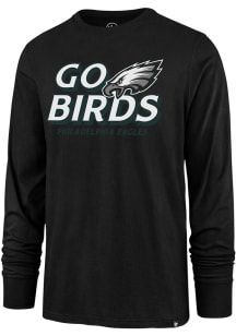 47 Philadelphia Eagles Black Super Rival Long Sleeve T Shirt