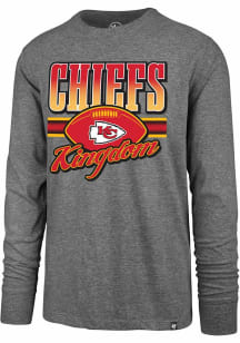 47 Kansas City Chiefs Grey Super Rival Long Sleeve T Shirt