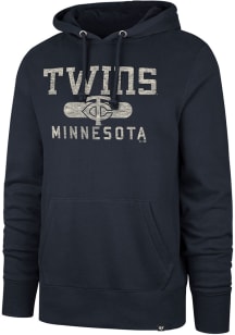47 Minnesota Twins Mens Navy Blue Headline Long Sleeve Hoodie