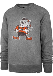 47 Cleveland Browns Mens Grey Match Long Sleeve Fashion Sweatshirt