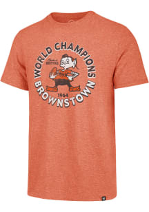 47 Cleveland Browns Orange Match Short Sleeve Fashion T Shirt