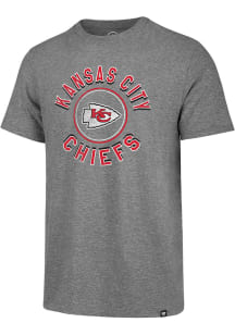 47 Kansas City Chiefs Grey Match Short Sleeve Fashion T Shirt