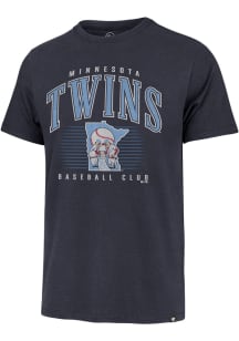 47 Minnesota Twins Navy Blue Double Header Franklin Short Sleeve Fashion T Shirt