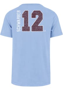 Kyle Schwarber Philadelphia Phillies Light Blue Coop Franklin Short Sleeve Fashion Player T Shir..