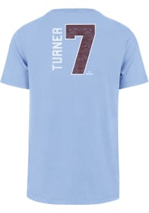 Trea Turner Philadelphia Phillies Light Blue Coop Franklin Short Sleeve Fashion Player T Shirt