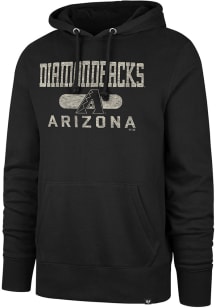 47 Arizona Diamondbacks Mens Black Headline Long Sleeve Hoodie